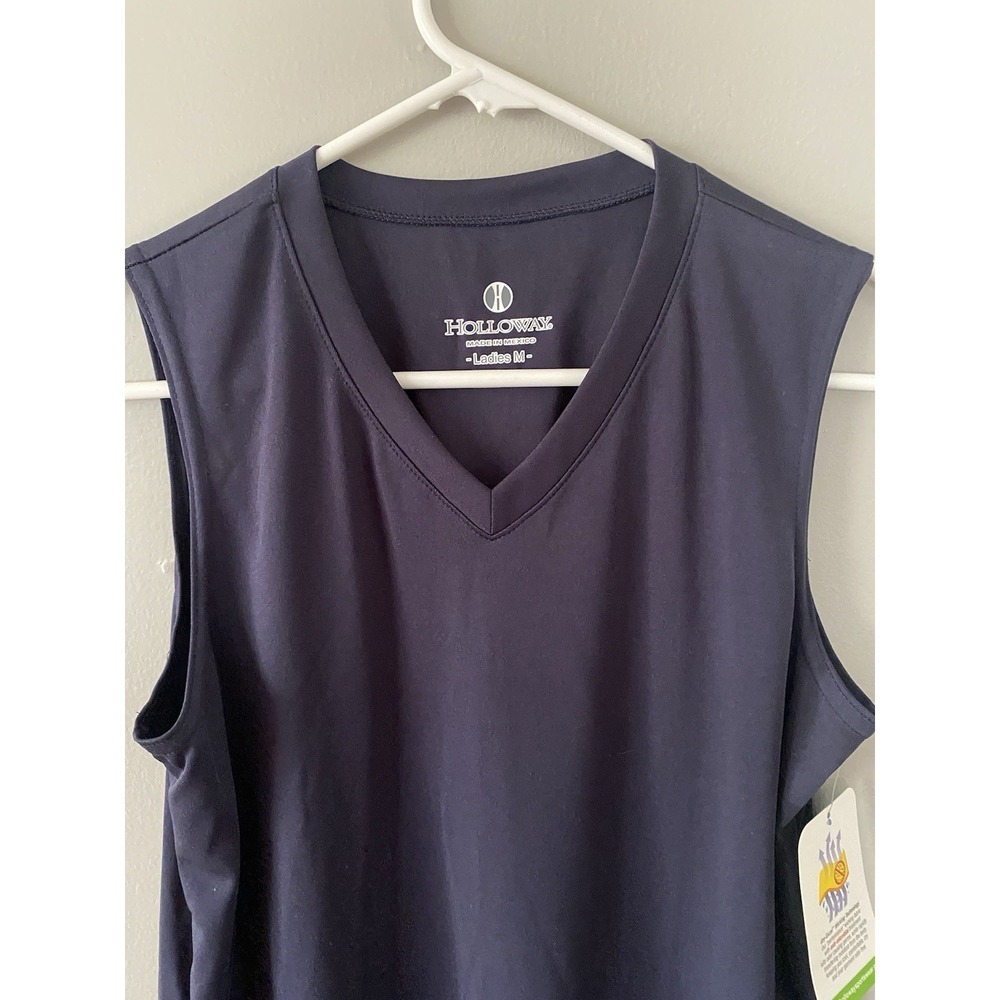 NWT Holloway Womens Golf Shirt Sleeveless Dry Excel Shirt V Neck Tank Top Size M